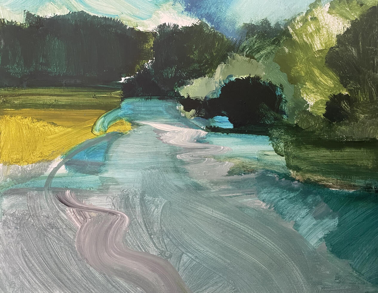 The Dart Acrylic on board (framed) 60cm x 50cm £750